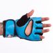 Перчатки для ММА кожаные TWINS черно-синие GGL-4, L
