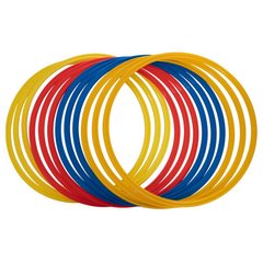 Тренировочные кольца в чехле 12 шт. (d-50 см) C-6422-50, Разные цвета