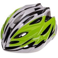 Шлем защитный, велосипедный кросс-кантри регулируемый MV51, Салатово-серый L (58-61)