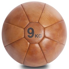 Мяч медицинский 9 кг медбол VINTAGE Medicine Ball F-0242-9
