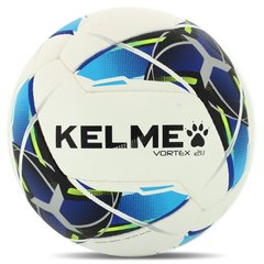 Мяч футбольный KELME VORTEX 21.1 8101QU5003-9113-4 цвет белый-синий