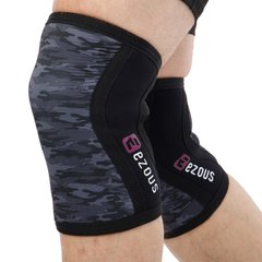 Наколенники для приседаний со штангой CROSSFIT KNEECAP EZOUS A-05 размер S цвет камуфляж серый