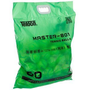 М'ячі для великого тенісу TELOON MASTER-801 801-60 60шт салатовий