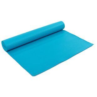 Килимок для фітнесу та спорту PVC Zelart FI-4986 колір бірюзовий