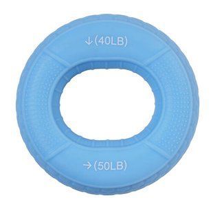 Эспандер кистевой, кольцо, силикон, 40-50 LB, голубой. 389/2-40-50
