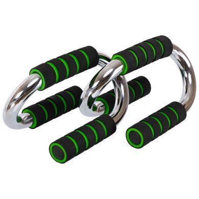Упоры для отжиманий 2штуки Zelart FI-3971 PUSH-UP BAR 11x21см серый-черный-красный