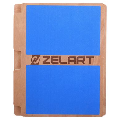 Тренажер для растяжки мышц ног фитнес педаль Zelart Slant Board FI-9660 светло-коричневый