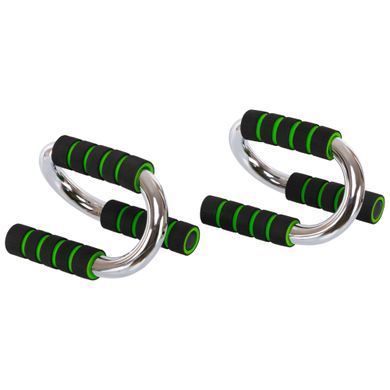 Упоры для отжиманий 2штуки Zelart FI-3971 PUSH-UP BAR 11x21см серый-черный-красный