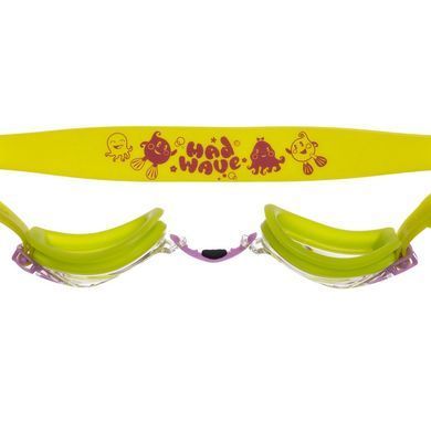 Очки для плавания детские MadWave BUBBLE KIDS M041103 цвет красный