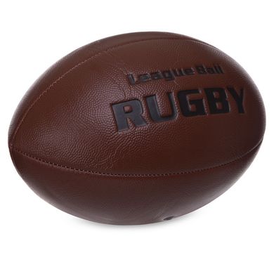 Мяч для регби RUGBY Liga ball Zelart RG-0392 №9 коричневый