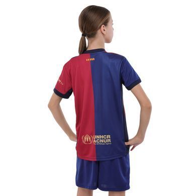 Форма футбольная детская с символикой футбольного клуба BARCELONA домашняя 2024 Zelart CO-3719 размер 18, рост 105-115 цвет синий-бордовый