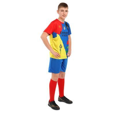 Форма футбольна дитяча RONALDO 7 Zelart CO-7365 розмір 20, зріст 125-130 колір синій