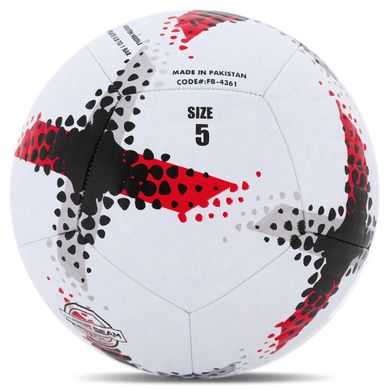 Мяч футбольный HYBRID SOCCERMAX FB-4361 цвет желтый-синий