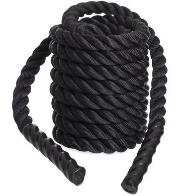 Канат для кросфіту Combat Battle Rope Zelart FI-5311-9 9м чорний