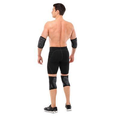Наколенники для приседа и пауэрлфтинга 2штуки CROSSFIT KNEECAP EZOUS A-05 размер S цвет камуфляж серый