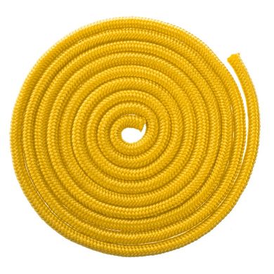 Скакалка для гимнастики 3м Lingo C-7096 (полиэстер, l-3м, d-9мм), Желтый