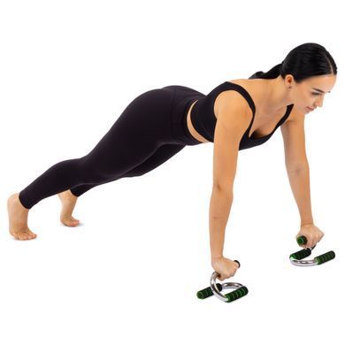 Упоры для отжиманий 2штуки Zelart FI-3971 PUSH-UP BAR 11x21см серый-черный-красный