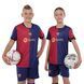 Форма футбольная детская с символикой футбольного клуба BARCELONA домашняя 2024 Zelart CO-3719 размер 18, рост 105-115 цвет синий-бордовый