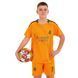 Форма футбольная детская с символикой футбольного клуба REAL MADRID VINI JR 7 гостевая 2025 Zelart CO-4644 размер 20, рост 115-125 цвет оранжевый