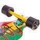 Лонгборд Фрирайд Freeriding из канадского клена Zelart SK-415-1 желтый-зеленый