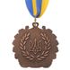 Медаль спортивная UKRAINE с украинской символикой d=5см C-3162, 3 место (бронза)