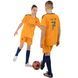 Форма футбольная детская с символикой футбольного клуба REAL MADRID VINI JR 7 гостевая 2025 Zelart CO-4644 размер 20, рост 115-125 цвет оранжевый