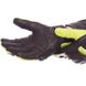 Мотоперчатки кожаные с закрытыми пальцами и протектором NERVE черно-лимонные KQ0011, L