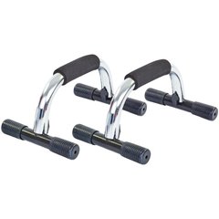 Упоры для отжиманий 2штуки Zelart FI-3972 PUSH-UP BAR 15x25см хром