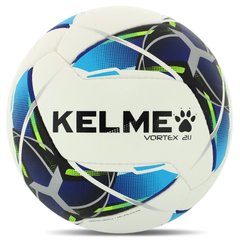 Мяч футбольный KELME VORTEX 21.1 8101QU5003-9113-5 цвет белый-синий