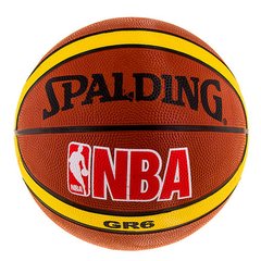 Мяч резиновый баскетбольный №6 Spalding коричневый R6SPL-NBA