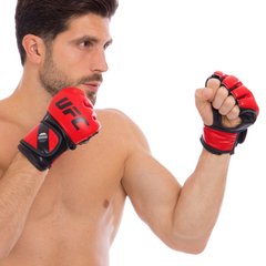ММА перчатки PU UFC Contender UHK-69108 красные 5oz размер S/M