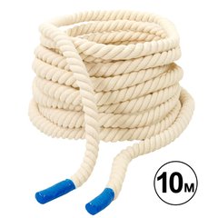 Канат для кроссфита Combat Battle Rope Zelart R-4052 10м белый