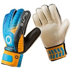Вратарские перчатки Latex Foam ELITE оранжево-голубые GGET-1, 8