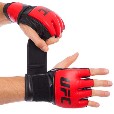 ММА перчатки PU UFC Contender UHK-69108 красные 5oz размер S/M
