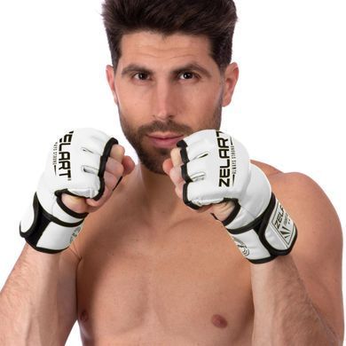 Перчатки для смешанных единоборств MMA Zelart BO-5699 размер XXS цвет черный