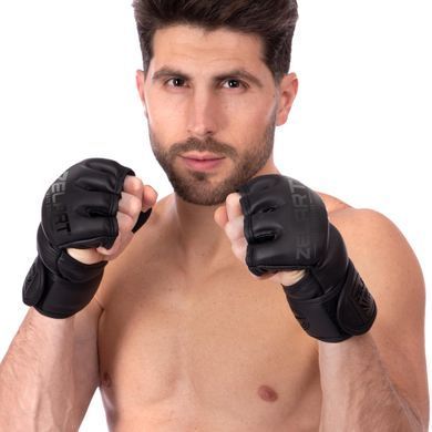 Перчатки для смешанных единоборств MMA Zelart BO-5699 размер XXS цвет черный