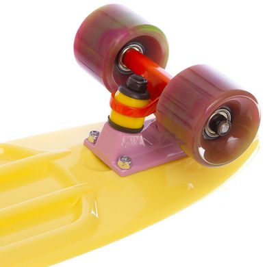 Скейтборд пластиковый Penny SWIRL FISH 56 см колесо мультиколор SK-404-12, Жёлтый
