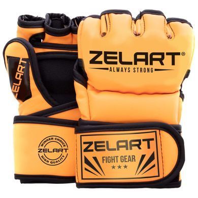 Перчатки для смешанных единоборств MMA Zelart BO-5699 размер XXS цвет черный