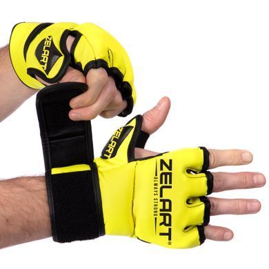 Перчатки для смешанных единоборств MMA Zelart BO-5699 размер XXS цвет черный