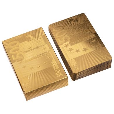 Карты игральные покерные Zelart GOLD 500 EURO IG-4567-G 54 карты