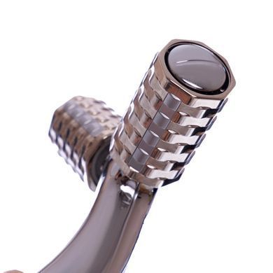Масажер роликовий для обличчя та тіла 2D ліфтинг ручний 2 валика Zelart Massager XC-208 сірий