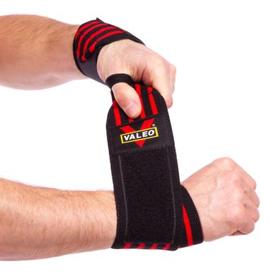 Бинты кистевые для жима STRENGTH WRIST WRAPS VALEO TA-4421 2шт цвета в ассортименте