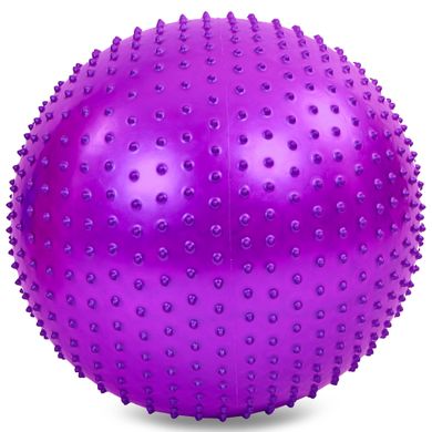 Мяч гимнастический (фитбол) массажный 65см Zelart FI-1987-65, Фиолетовый