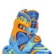 Роликовые коньки раздвижные детские в наборе (защита, шлем, сумка) JINGFENG синий 172, 31-34