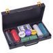 Набор для покера в пластиковом кейсе Poker game set Poker game set Zelart 200S-A 200 фишек