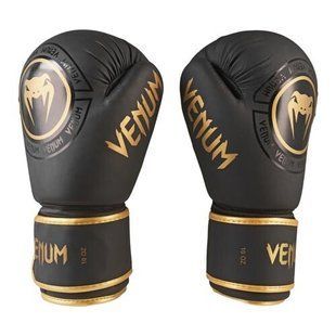 Боксерские перчатки Venum 10 oz черные VM8825-10BL