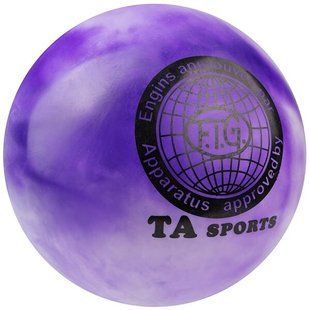 Мяч гимнастический d-16см 280гр TA SPORT мраморно-фиолетовый TA280-23