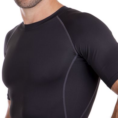 Компрессионный комплект футболка шорты мужской черно-серый LD-1103-LD-1502, XXL
