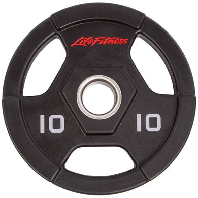 Блины (диски) 10 кг d-51мм PU с хватом Life Fitness SC-80154-10