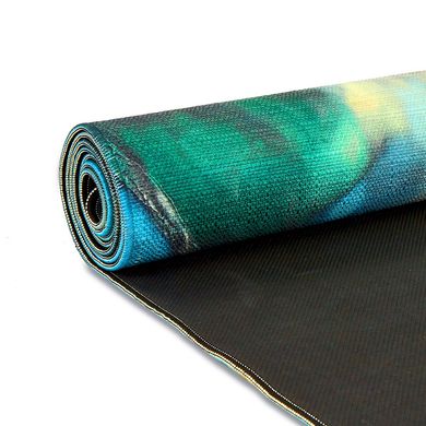 Йога коврик (Yogamat) двухслойный 3 мм Record FI-7157-3, Зелёный